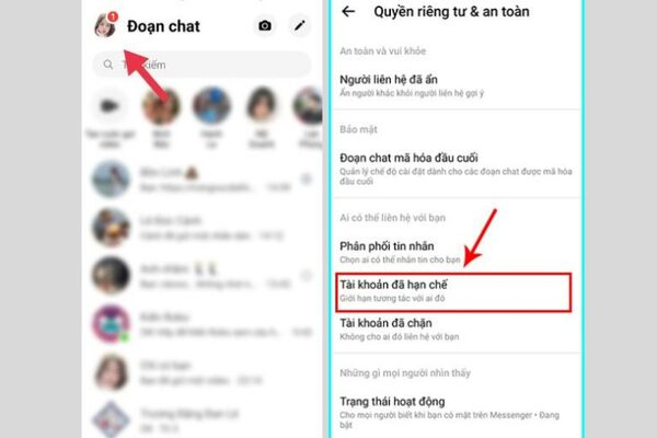 Cách gỡ tài khoản bị hạn chế trên messenger