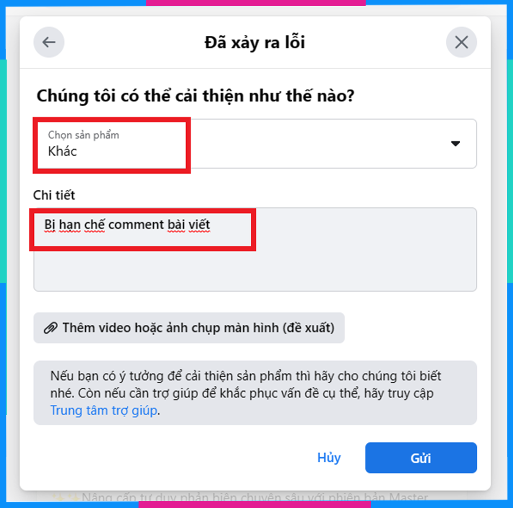 Khắc phục tài khoản bị hạn chế