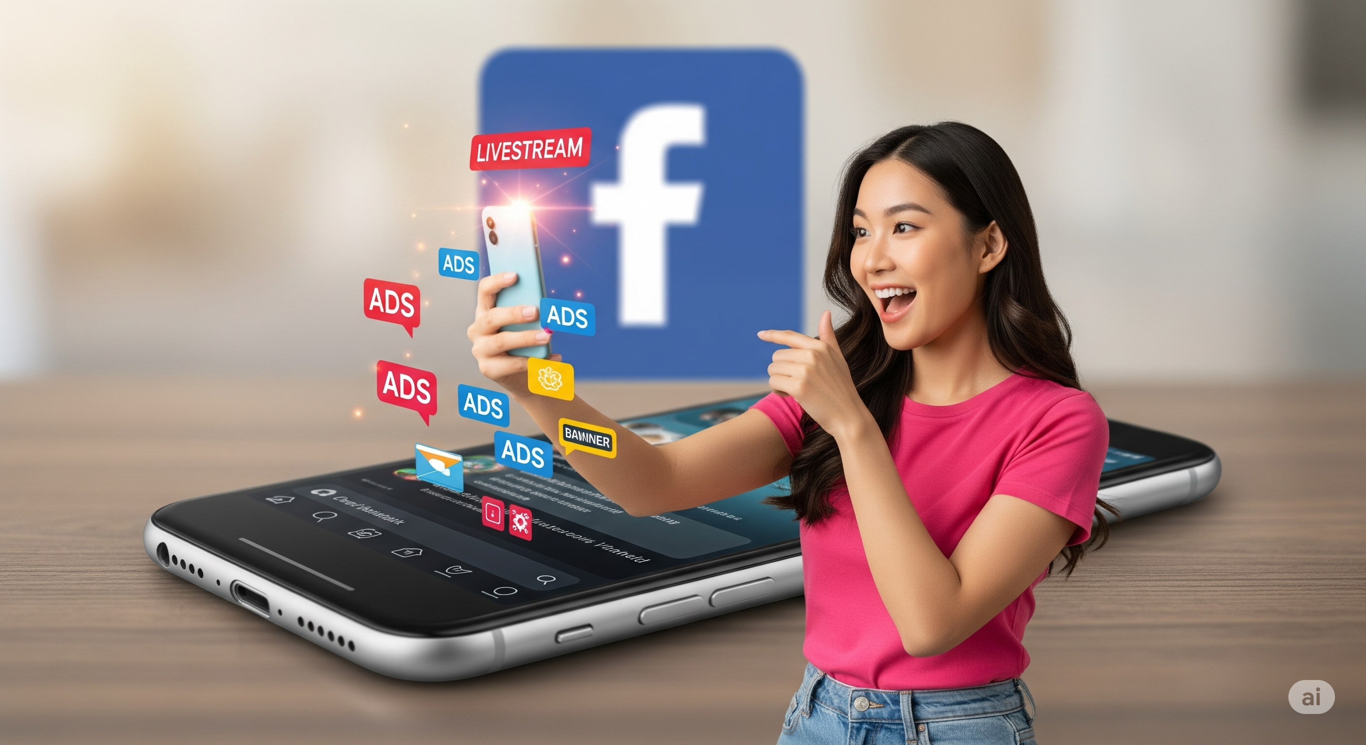 Bật tính năng quảng cáo livestream