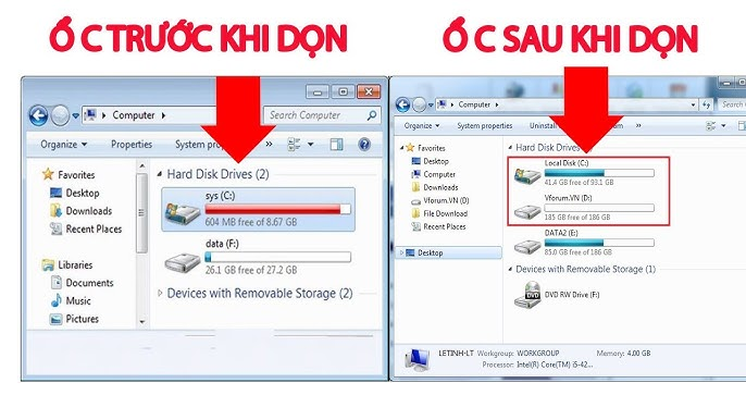 Làm sao để dọn ổ C?