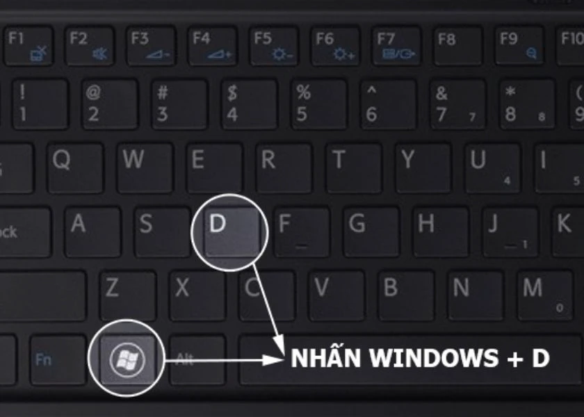 Tác dụng của tổ hợp phím Win D trên máy tính sử dụng hệ điều hành Windows là gì?