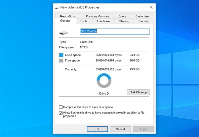 Win 10 chiếm bao nhiêu GB?