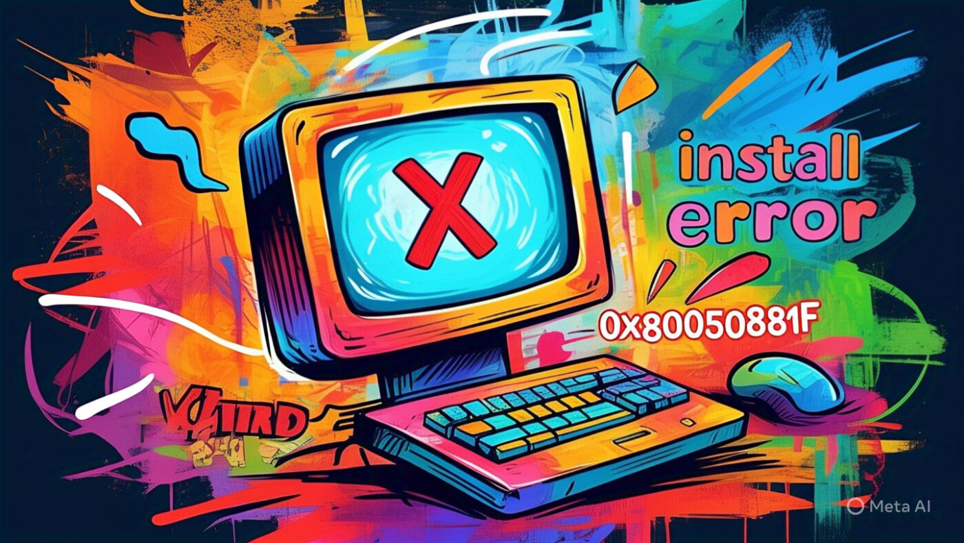 What is install error 0x800F081F?