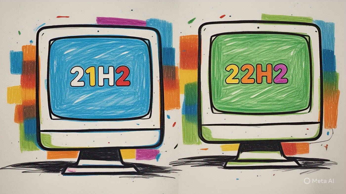 What is the difference between 21H2 and 22H2?