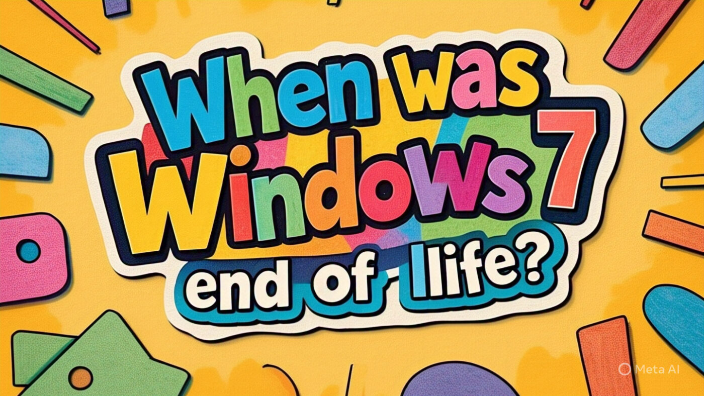 When was Windows 7 end of life?