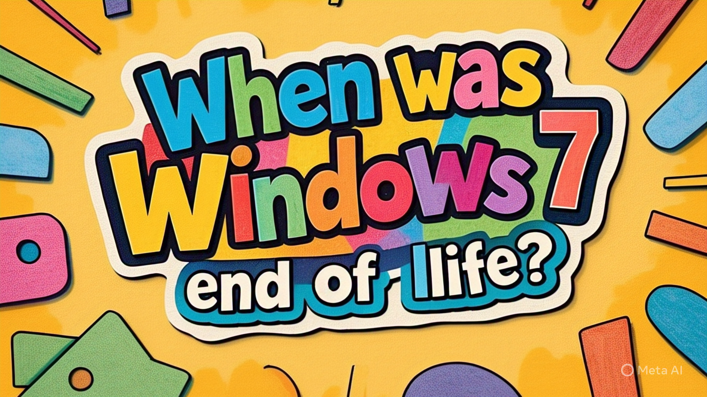 When was Windows 7 end of life?