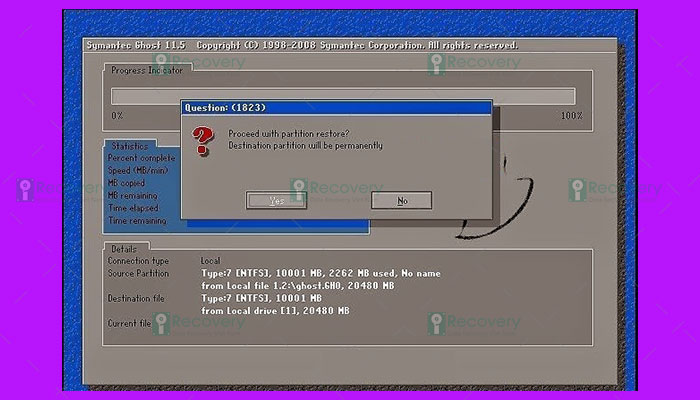 Bung file ghost bằng usb