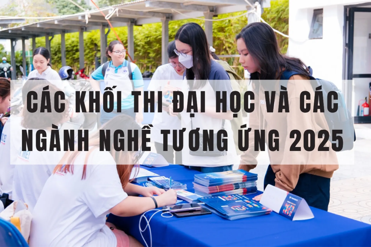 Các khối thi đại học và các ngành nghề tương ứng 2025