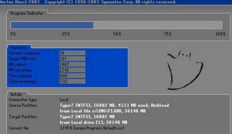 Cách Ghost Win 7