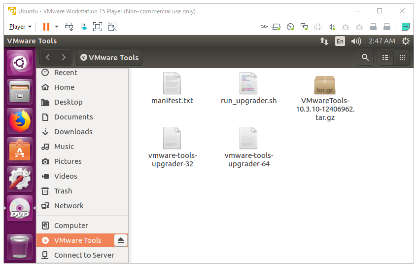 Cài đặt VMware Tools trên Ubuntu