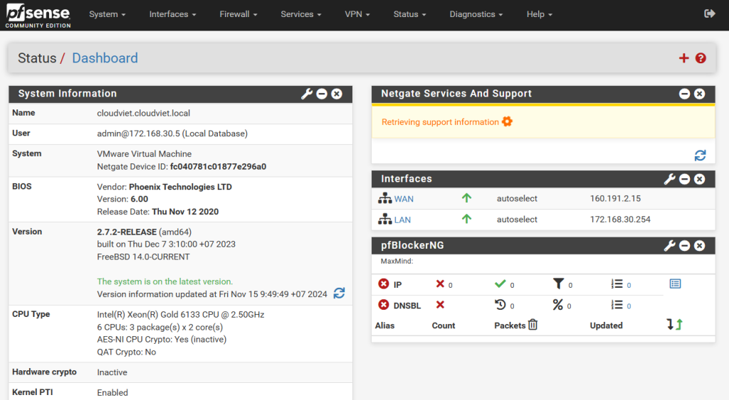 Cấu hình NAT pfSense