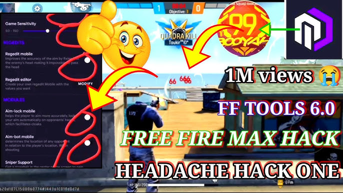 FF tool pro hack bắn nhạy, headshot - Download and Setup
