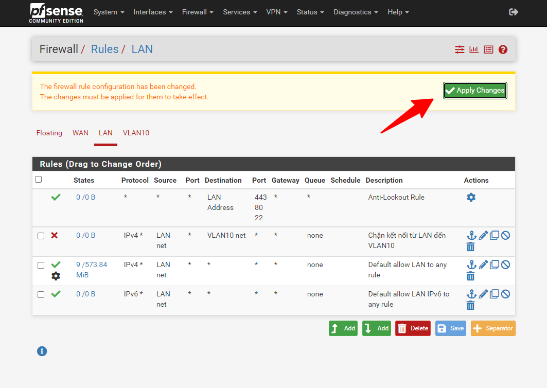 Giới hạn băng thông pfSense.