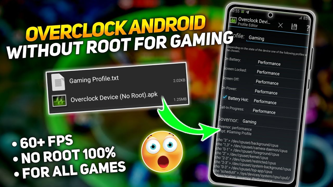 How to overclock cpu without root