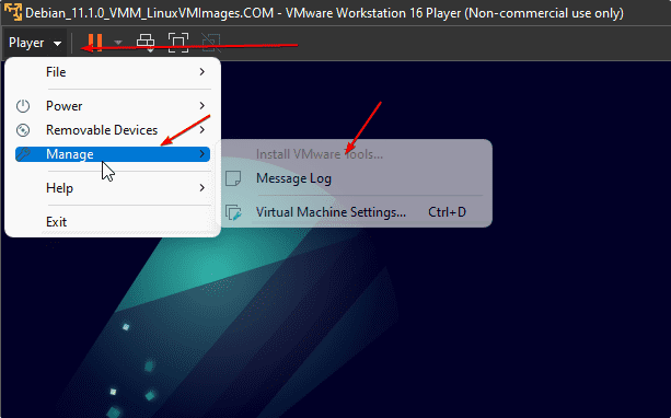 Install VMware Tools Debian 11