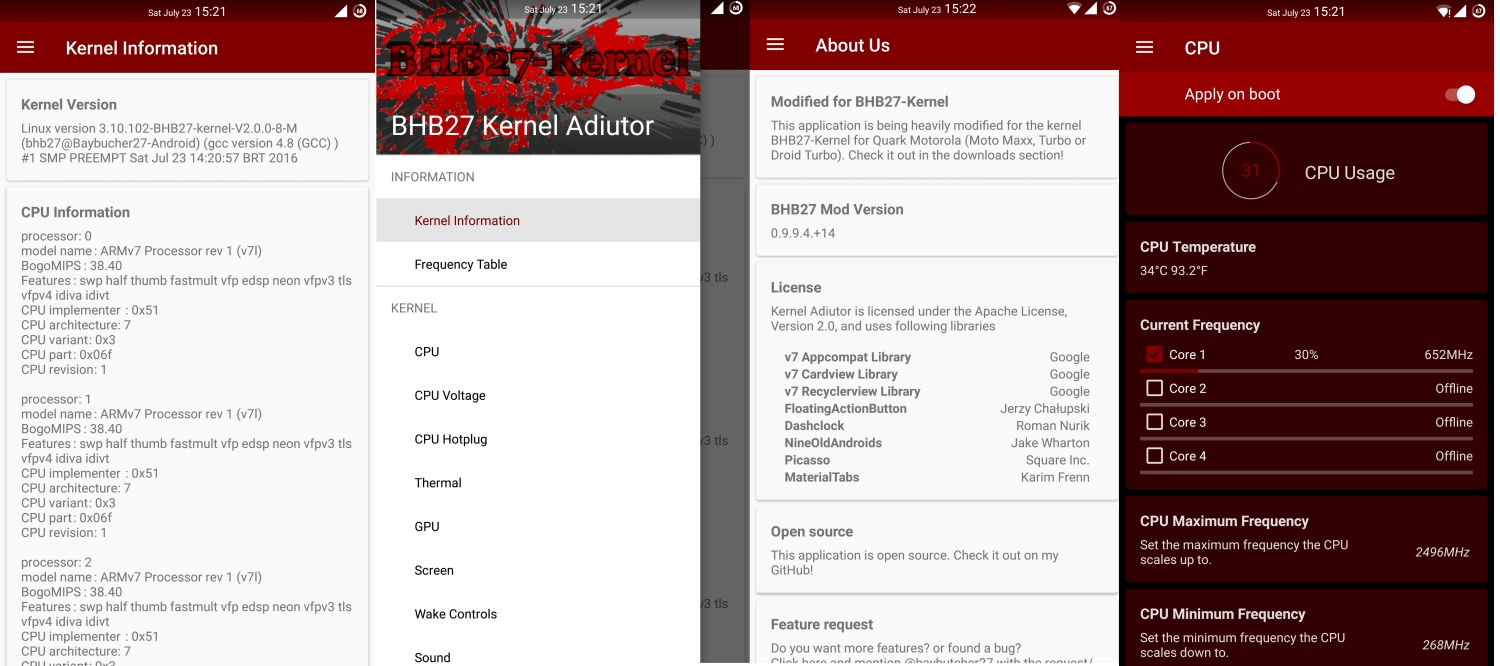 Kernel audi - Kernel Adiutor