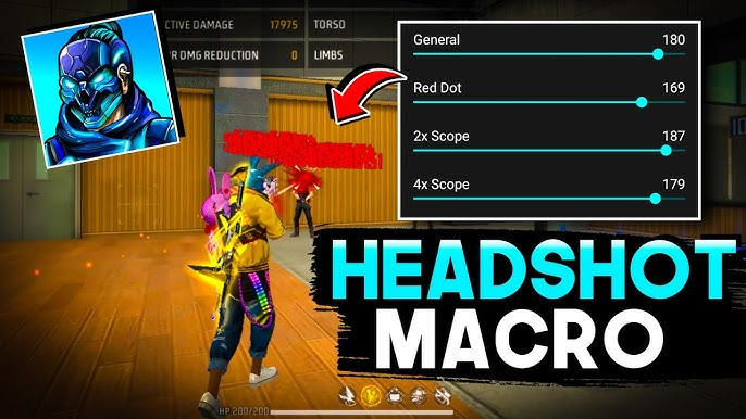 Macro free fire headshot