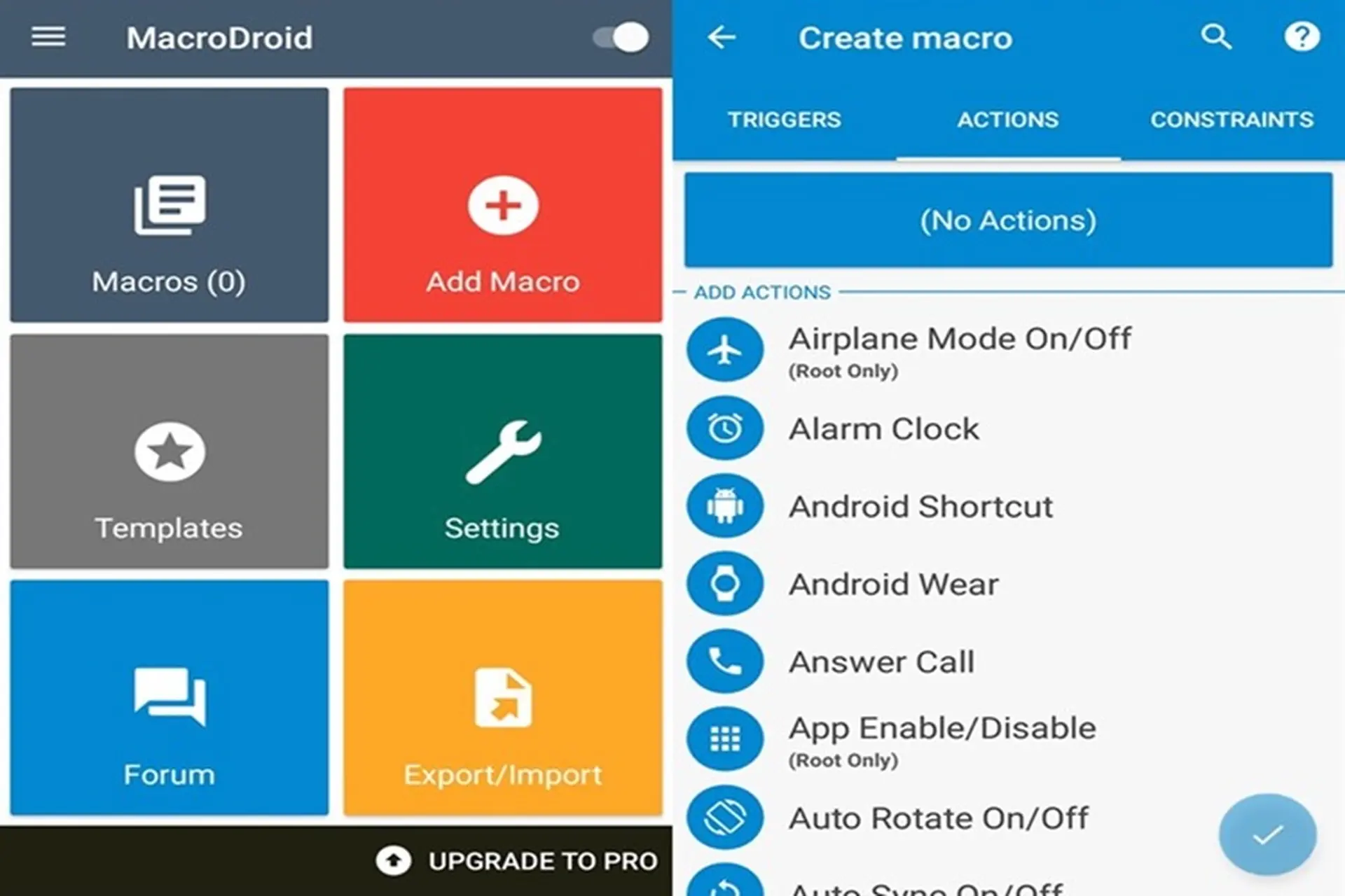 Macrodroid - Download v&agrave; setup