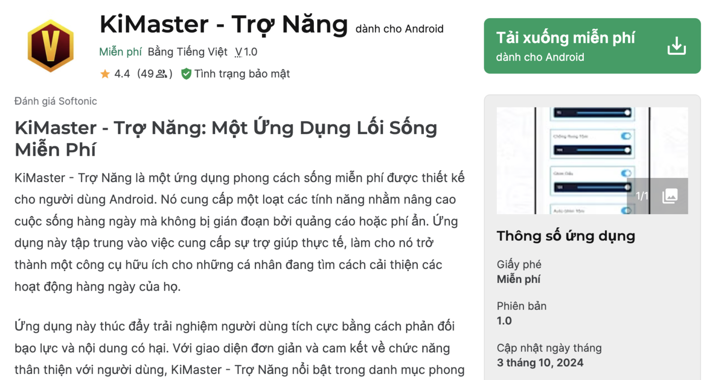 Kimaster - trợ năng FF