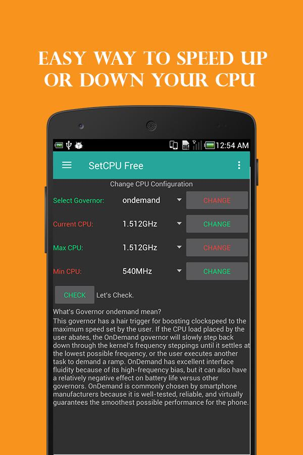 Download Set CPU Android - Ứng dụng chỉnh CPU điện thoại
