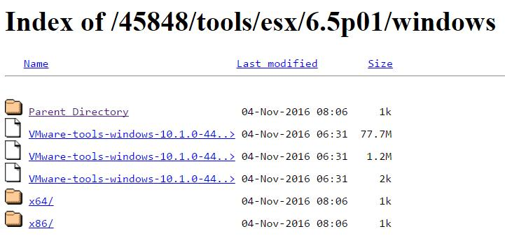 VMware tools download