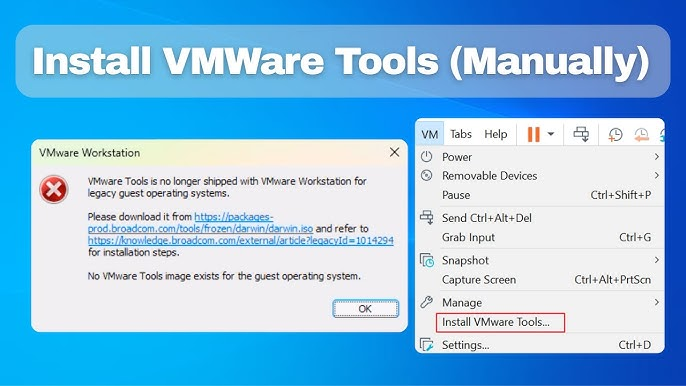 VMware tools must be installed and running in the guest operating system