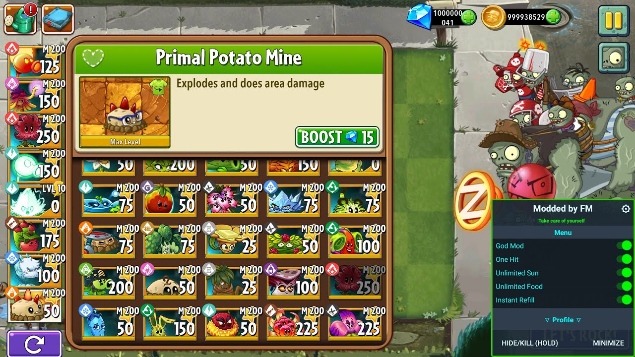 plants vs zombies 2 8.0.1 hack menu