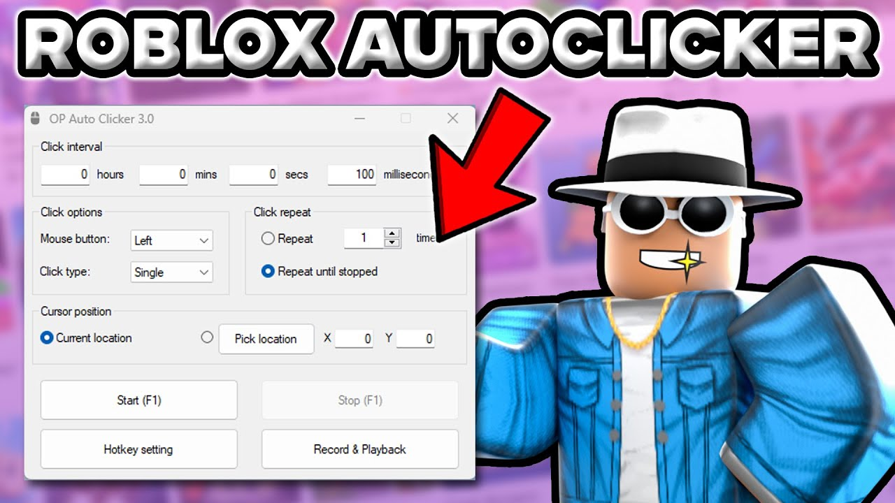 Auto click roblox