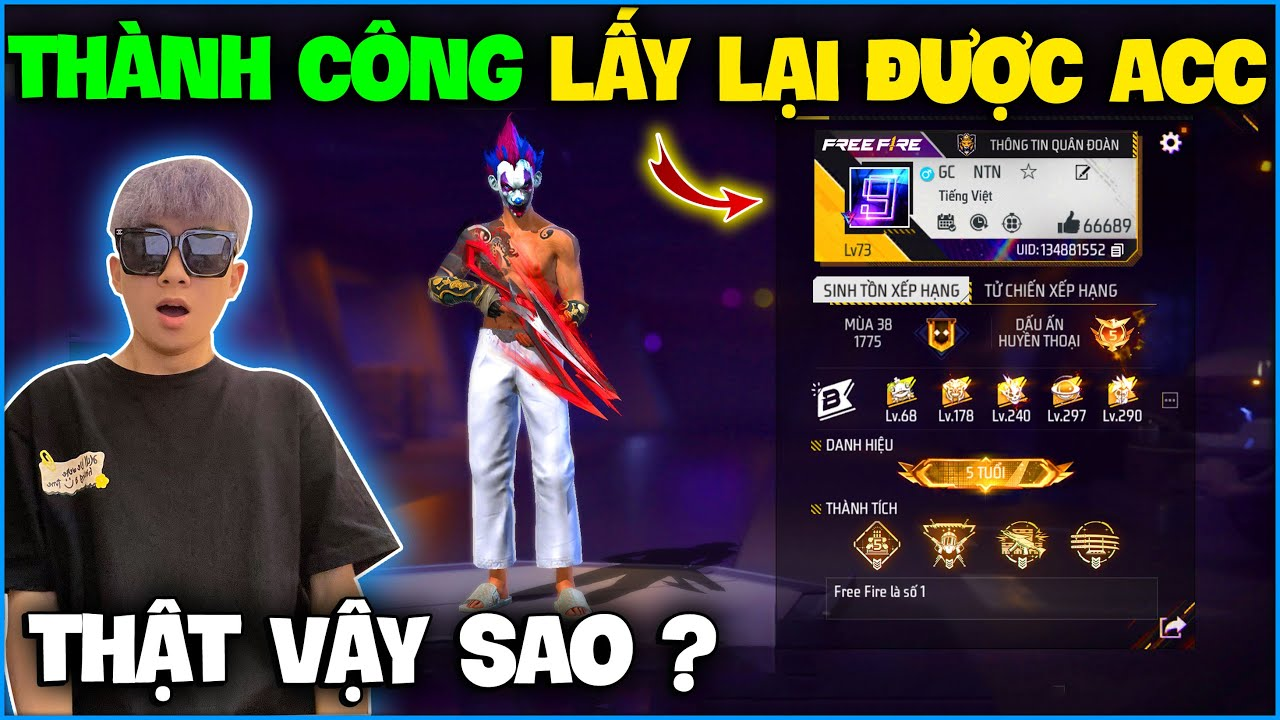 Lấy lại nick FF