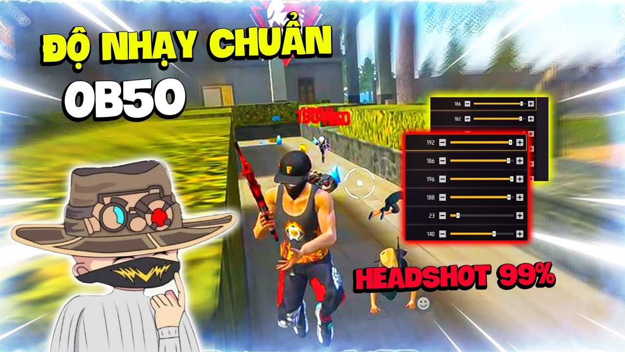 Độ nhạy ff full đỏ ob50 tự ghim đầu