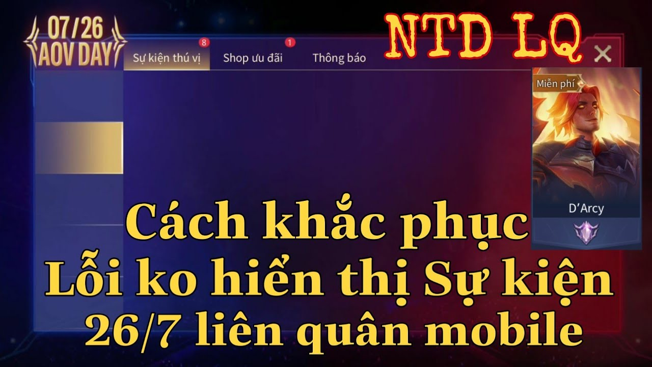 Liên quân bị lỗi hiển thị